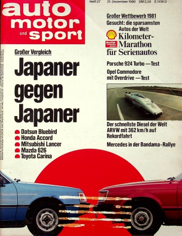 Deckblatt Auto Motor und Sport (27/1980)